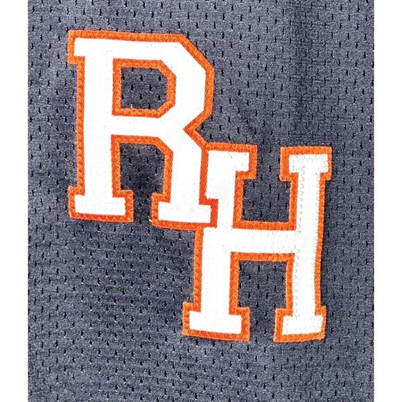 Athletic Knit Mens Shirt Sleeveless Baseball Jersey Button Up Embroidered Large - Picture 3 of 11